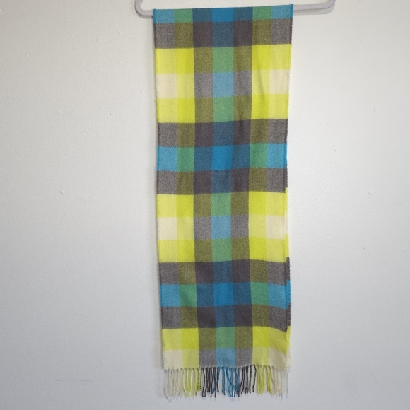 The Woollen Market Ireland Irish Merino Wool Multicolor Preppy Academia Scarf - Picture 6 of 7